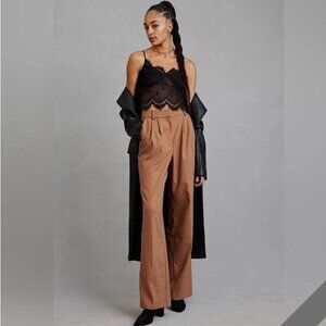 Favorite Daughter - The Favorite Pant- Camel Pinstripe- NWT